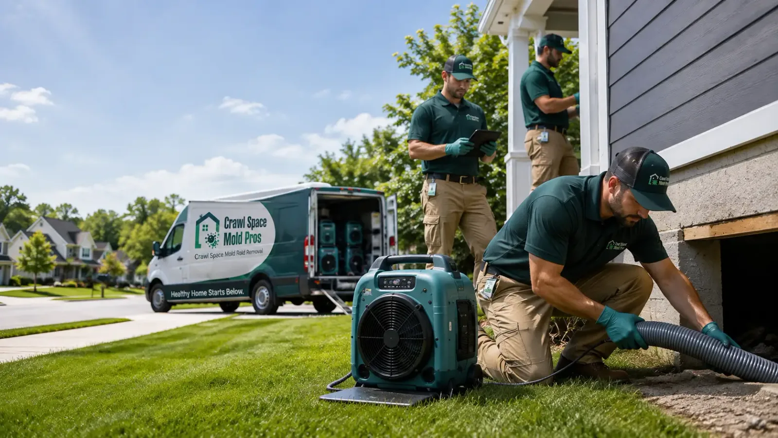 Crawl Space Mold Removal in River Falls, WI